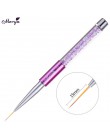 Monja Nail Art akryl UV Gel Extension Builder płyn, proszek Carving Brush francuskie paski linie Liner rysunek długopis do malow