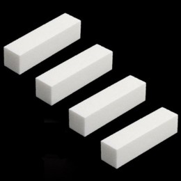 Rosalind 4 sztuk/partia szlifowanie gąbka pilnik do paznokci blok do żel UV polski paznokci DIY Nail Art Manicure Pedicure biały