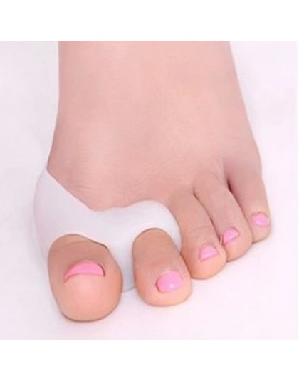 1 para żel silikonowy stóp palce dwa otwory separator palców stopy kciuk Valgus Protector regulator Bunion palucha koślawego str