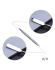 7 rodzajów ze stali odpychacz do skórek Nail Art mieszanie polski Powder Blend szpatułki Tone pręty Manicure Remover narzędzia d