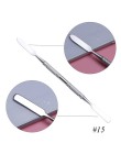 7 rodzajów ze stali odpychacz do skórek Nail Art mieszanie polski Powder Blend szpatułki Tone pręty Manicure Remover narzędzia d