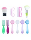 1pc plastikowe Manicure Pedicure szczotka czyszczenie paznokci narzędzia miękkie usuń pył makijaż pędzle pielęgnacja paznokci ak