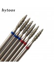 HYTOOS 1Pc Tornado płomień diamentowe wiertło do paznokci 3/32 "Manicure frezy obrotowy rzep akcesoria do wiertarek Spiral Nail 