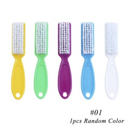 1pc plastikowe Manicure Pedicure szczotka czyszczenie paznokci narzędzia miękkie usuń pył makijaż pędzle pielęgnacja paznokci ak