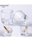 2 sztuk/partia szklany kryształ miska puchar Dappen danie Arcylic Powder Holder pojemnik Nail Art Manicure Salon narzędzia