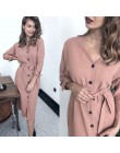 Sexy v Neck jesień z długim rękawem kobiety sukienka panie skrzydła przycisk Casual sukienka biurowa 2019 nowych moda kobiet Mid