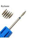 HYTOOS 1Pc Tornado płomień diamentowe wiertło do paznokci 3/32 "Manicure frezy obrotowy rzep akcesoria do wiertarek Spiral Nail 