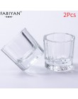 2 sztuk/partia szklany kryształ miska puchar Dappen danie Arcylic Powder Holder pojemnik Nail Art Manicure Salon narzędzia