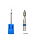 HYTOOS 1Pc Tornado płomień diamentowe wiertło do paznokci 3/32 "Manicure frezy obrotowy rzep akcesoria do wiertarek Spiral Nail 
