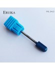 ERUIKA 6 typ niebieski zadziory węglika wolframu Nano powłoka wiertło do paznokci metalowe bity do frez do manicure akcesoria mł