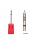 HYTOOS 1Pc Tornado płomień diamentowe wiertło do paznokci 3/32 "Manicure frezy obrotowy rzep akcesoria do wiertarek Spiral Nail 