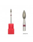 HYTOOS 1Pc Tornado płomień diamentowe wiertło do paznokci 3/32 "Manicure frezy obrotowy rzep akcesoria do wiertarek Spiral Nail 