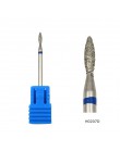 HYTOOS 1Pc Tornado płomień diamentowe wiertło do paznokci 3/32 "Manicure frezy obrotowy rzep akcesoria do wiertarek Spiral Nail 