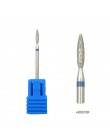 HYTOOS 1Pc Tornado płomień diamentowe wiertło do paznokci 3/32 "Manicure frezy obrotowy rzep akcesoria do wiertarek Spiral Nail 
