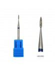 HYTOOS 1Pc Tornado płomień diamentowe wiertło do paznokci 3/32 "Manicure frezy obrotowy rzep akcesoria do wiertarek Spiral Nail 