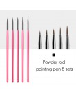 ROHWXY 12 sztuk zestaw do Manicure Pencel rozsianych malowanie projekt tipsy akrylowe pędzelek artystyczny do Manicure dekoracja