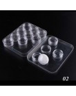 1 sztuk plastikowe puste futerał do przechowywania pudełka narzędzia do Manicure przezroczyste świecące kryształy dżetów Dispaly