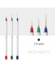 ROHWXY 12 sztuk malowanie paznokci zestaw pędzelków pióro rysunek na paznokcie projekt paznokci szczotka do Polygel gradientu pa