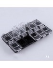 1 sztuk plastikowe puste futerał do przechowywania pudełka narzędzia do Manicure przezroczyste świecące kryształy dżetów Dispaly