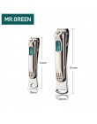 MR.GREEN ze stalowymi ćwiekami clippers trymer pielęgnacja pedicure obcinacz do paznokci profesjonalne rybia łuska pilnik do paz