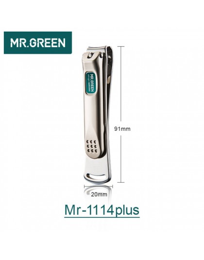MR.GREEN ze stalowymi ćwiekami clippers trymer pielęgnacja pedicure obcinacz do paznokci profesjonalne rybia łuska pilnik do paz