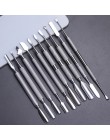 10 styl przyrząd do usuwania naskórka ze stali nierdzewnej podwójna głowica Pusher Finger martwa skóra Push Nail Art Pedicure Ma