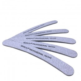 100/180/240 pilnik Do Paznokci profesjonalny 10 sztuk/partia przenośny Manicure Pedicure wszystkie żel UV bananowy szary pilnik 