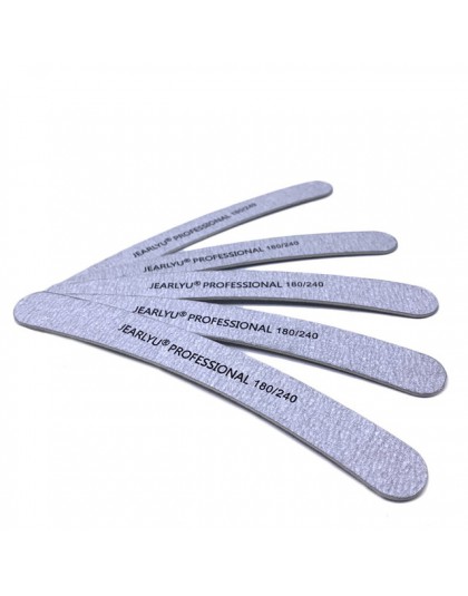 100/180/240 pilnik Do Paznokci profesjonalny 10 sztuk/partia przenośny Manicure Pedicure wszystkie żel UV bananowy szary pilnik 