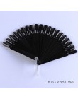1 zestaw plastikowe sztuczne tipsy Stick polski wyświetlacz praktyka Fan Board narzędzie naturalne/przezroczyste/czarne Manicure