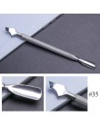 10 styl przyrząd do usuwania naskórka ze stali nierdzewnej podwójna głowica Pusher Finger martwa skóra Push Nail Art Pedicure Ma