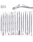 17 typ ze stali nierdzewnej odpychacz do skórek Manicure Pedicure Cutter łyżka Remover martwa skóra dwustronnie Nail Art narzędz