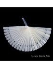 1 zestaw plastikowe sztuczne tipsy Stick polski wyświetlacz praktyka Fan Board narzędzie naturalne/przezroczyste/czarne Manicure
