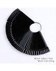 1 zestaw plastikowe sztuczne tipsy Stick polski wyświetlacz praktyka Fan Board narzędzie naturalne/przezroczyste/czarne Manicure