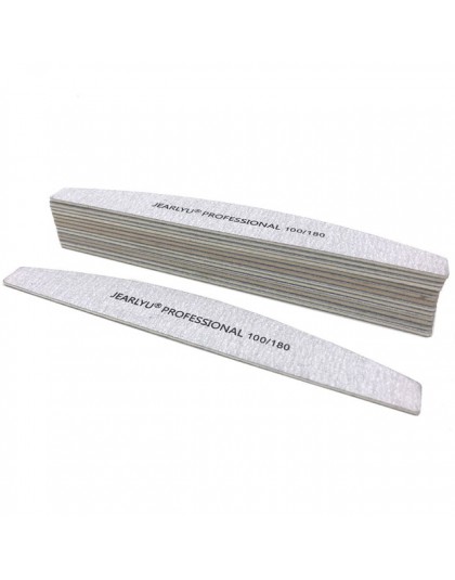 10 sztuk drewniany pilnik do paznokci 100/180 papier ścierny bufor do paznokci w kostce profesjonalny zmywalny Manicure akcesori