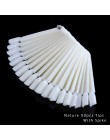 1 zestaw plastikowe sztuczne tipsy Stick polski wyświetlacz praktyka Fan Board narzędzie naturalne/przezroczyste/czarne Manicure
