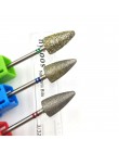 HYTOOS 60 130 180 diament Pedicure wiertła 3/32 "obrotowy rzep Manicure bity akcesoria do wiertarek wiertło do paznokci narzę