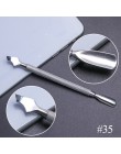 10 styl przyrząd do usuwania naskórka ze stali nierdzewnej podwójna głowica Pusher Finger martwa skóra Push Nail Art Pedicure Ma
