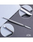 10 styl przyrząd do usuwania naskórka ze stali nierdzewnej podwójna głowica Pusher Finger martwa skóra Push Nail Art Pedicure Ma
