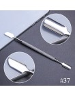10 styl przyrząd do usuwania naskórka ze stali nierdzewnej podwójna głowica Pusher Finger martwa skóra Push Nail Art Pedicure Ma