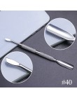 10 styl przyrząd do usuwania naskórka ze stali nierdzewnej podwójna głowica Pusher Finger martwa skóra Push Nail Art Pedicure Ma