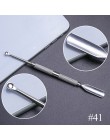 10 styl przyrząd do usuwania naskórka ze stali nierdzewnej podwójna głowica Pusher Finger martwa skóra Push Nail Art Pedicure Ma