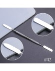 10 styl przyrząd do usuwania naskórka ze stali nierdzewnej podwójna głowica Pusher Finger martwa skóra Push Nail Art Pedicure Ma