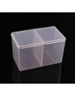 Monja Nail Art 2 kolory wyczyść przegródki uchwyt organizator pojemnik żel zmywacz do paznokci czyszczenie bawełniany Pad wacik 