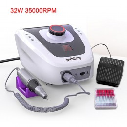 32W 35000RPM Pro elektryczna wiertła do paznokci aparatura do Manicure Pedicure pliki z nożem nail Art wiertarka Pen obrabiarek