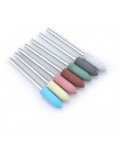 1 sztuk silikonowe wiertarka do paznokci wiertło do frezowania bity pliki Burr bufor do maszyna elektryczna Nail Art Grinder skó