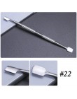 17 typ ze stali nierdzewnej odpychacz do skórek Manicure Pedicure Cutter łyżka Remover martwa skóra dwustronnie Nail Art narzędz
