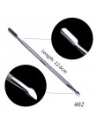 1 sztuk dwukrotnie koniec srebrny przyrząd do usuwania naskórka ze stali nierdzewnej palec martwa skóra Cut Manicure mieszanie p
