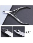 17 typ ze stali nierdzewnej odpychacz do skórek Manicure Pedicure Cutter łyżka Remover martwa skóra dwustronnie Nail Art narzędz