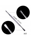 1 sztuk dwukrotnie koniec srebrny przyrząd do usuwania naskórka ze stali nierdzewnej palec martwa skóra Cut Manicure mieszanie p