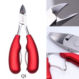 STZ profesjonalne nożyczki ze stalowymi ćwiekami nożyczki do skórek nożyczki Manicure wrastające Clipper trymer paznokieć Cutter